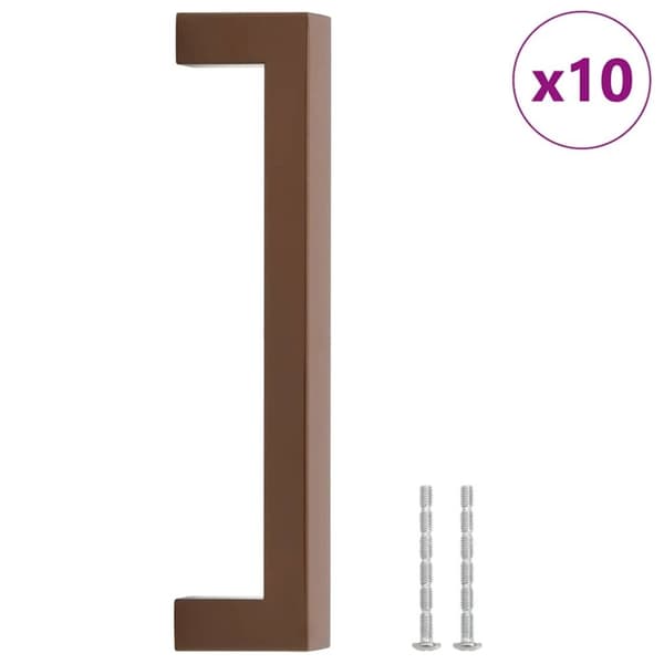 vidaXL Skåphandtag 10 st brons 160 mm rostfritt stål