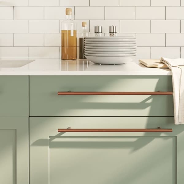 vidaXL Skåphandtag 5 st brons 320 mm rostfritt stål