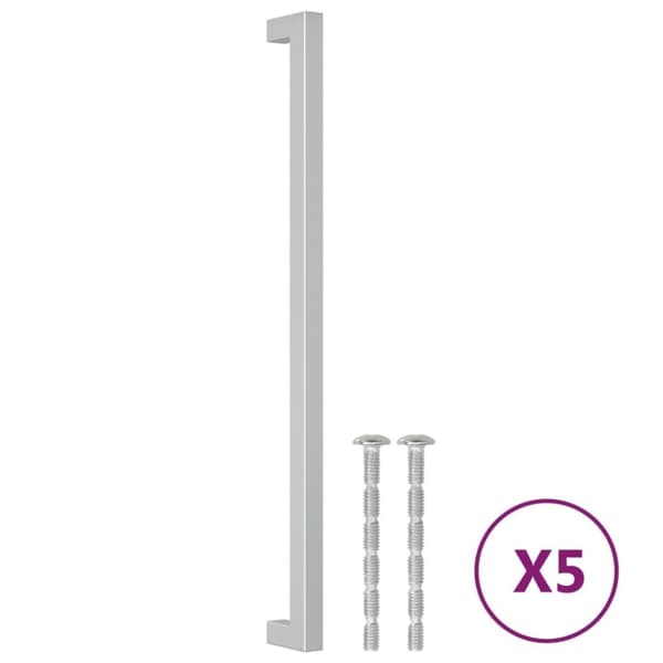 vidaXL skabshåndtag 5 stk. 320 mm rustfrit stål sølvfarvet