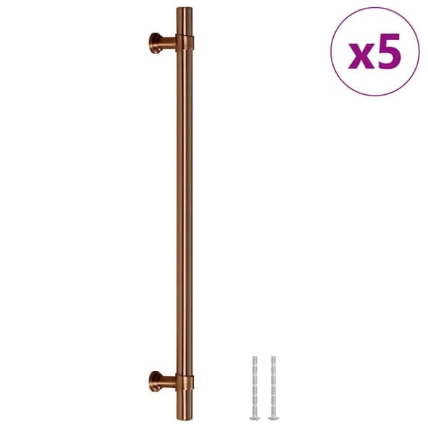 vidaXL Skaphåndtak 5 stk bronse 480 mm rustfritt stål