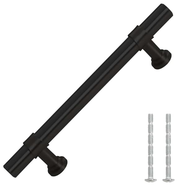 vidaXL Skåphandtag 10 st svart 96 mm rostfritt stål