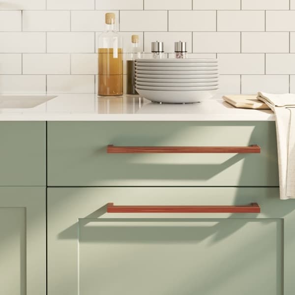 vidaXL skabshåndtag 5 stk. 320 mm rustfrit stål bronzefarvet