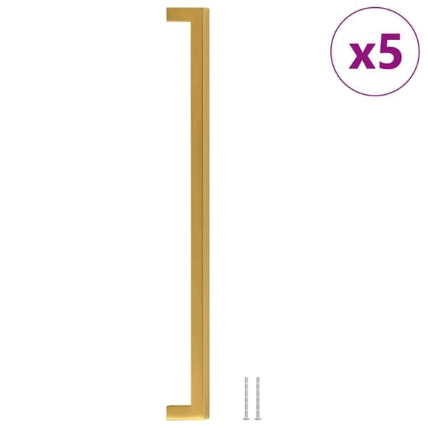 vidaXL Kaapin kahvat 5 kpl kulta 320 mm ruostumaton teräs