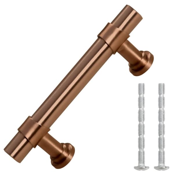 vidaXL skabshåndtag 10 stk. 64 mm rustfrit stål bronzefarvet
