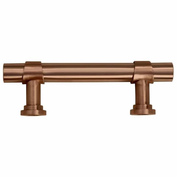 vidaXL skabshåndtag 10 stk. 64 mm rustfrit stål bronzefarvet