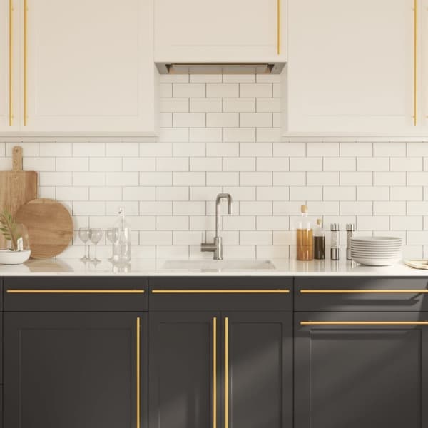 vidaXL Skaphåndtak 5 stk gulv 480 mm rustfritt stål