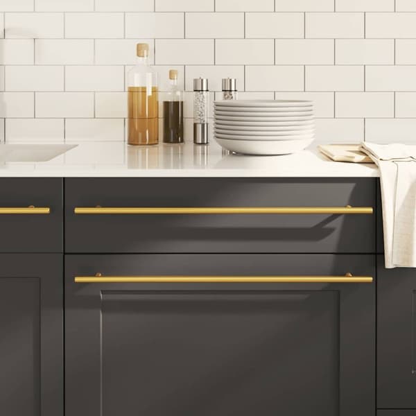 vidaXL Skaphåndtak 5 stk gulv 480 mm rustfritt stål