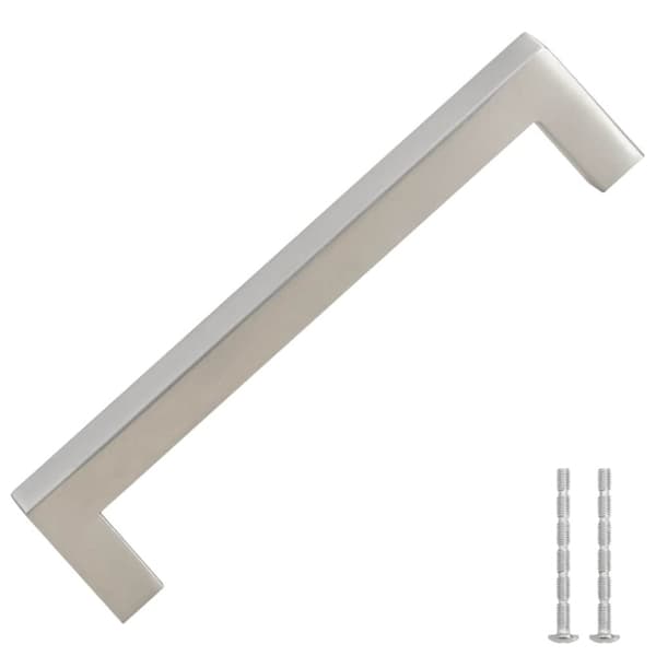 vidaXL skabshåndtag 10 stk. 128 mm rustfrit stål sølvfarvet