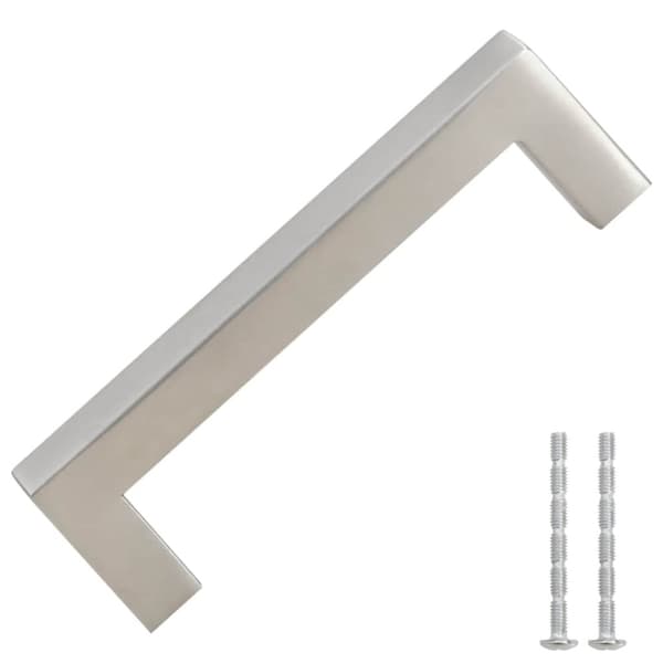 vidaXL skabshåndtag 10 stk. 96 mm rustfrit stål sølvfarvet