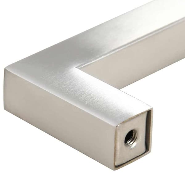 vidaXL skabshåndtag 10 stk. 96 mm rustfrit stål sølvfarvet