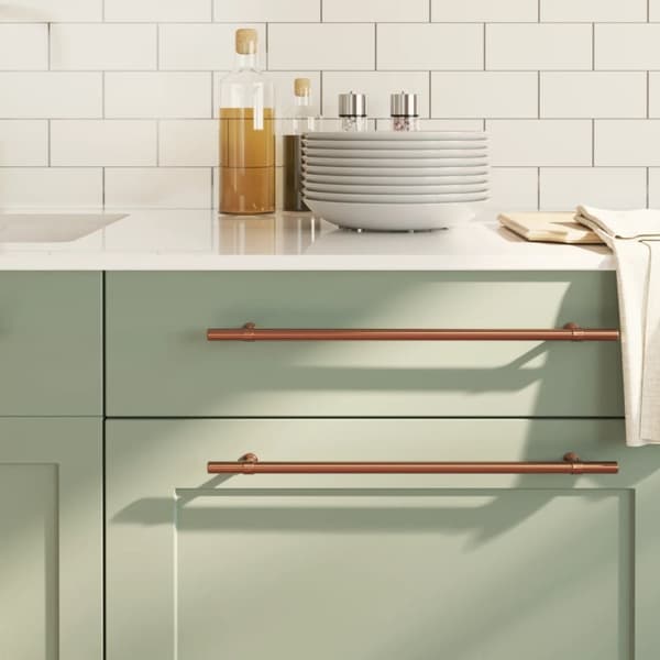 vidaXL Skåphandtag 5 st brons 320 mm rostfritt stål
