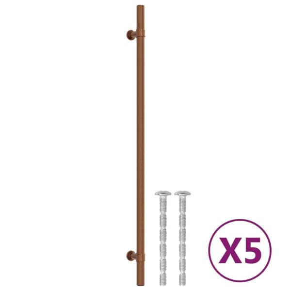 vidaXL Skåphandtag 5 st brons 320 mm rostfritt stål