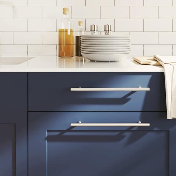 vidaXL Skåphandtag 5 st silver 224 mm rostfritt stål