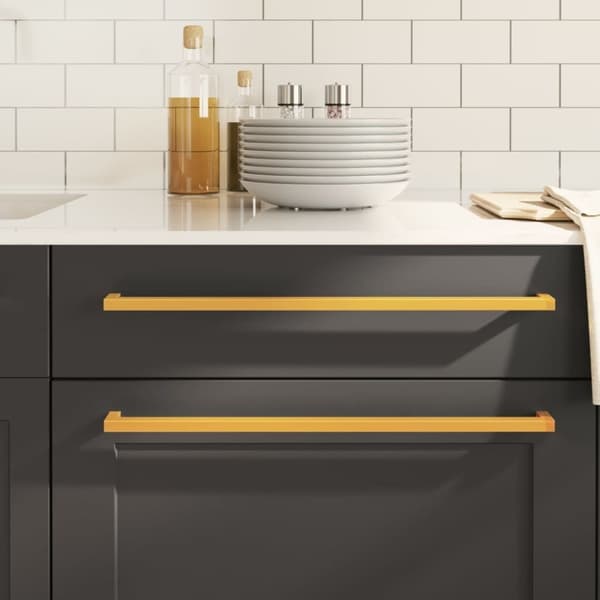 vidaXL Skaphåndtak 10 stk gulv 480 mm rustfritt stål