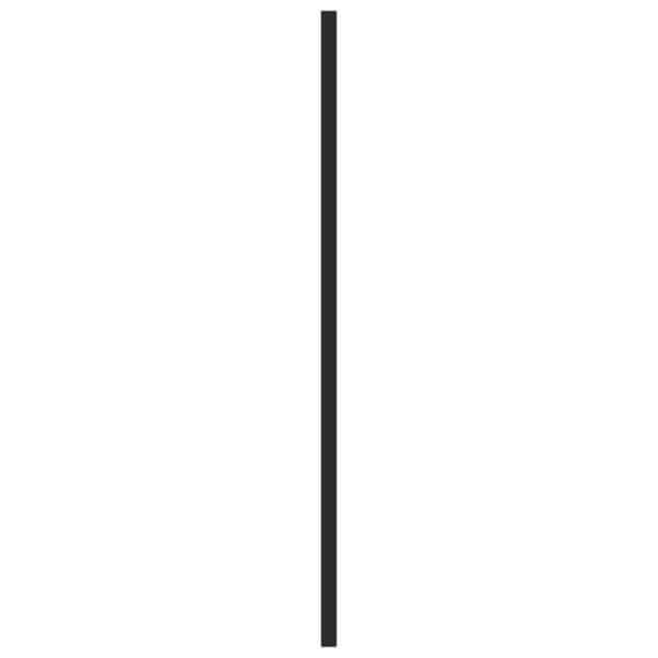 vidaXL Skaphåndtak 10 stk svart 480 mm rustfritt stål