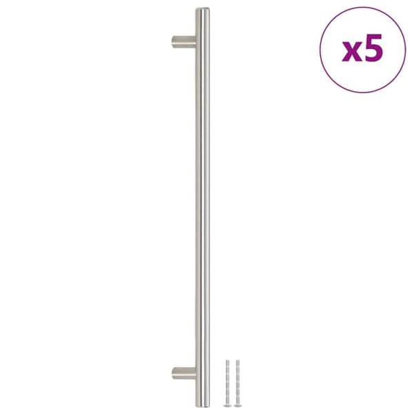 vidaXL skabshåndtag 5 stk. 320 mm rustfrit stål sølvfarvet