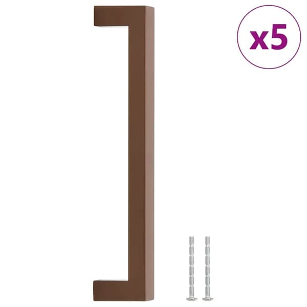 vidaXL skabshåndtag 5 stk. 192 mm rustfrit stål bronzefarvet