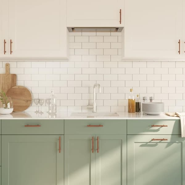 vidaXL skabshåndtag 10 stk. 96 mm rustfrit stål bronzefarvet