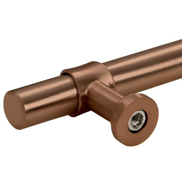 vidaXL skabshåndtag 10 stk. 96 mm rustfrit stål bronzefarvet