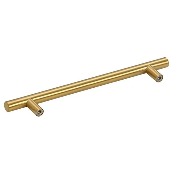 vidaXL skabshåndtag 10 stk. 160 mm rustfrit stål guldfarvet