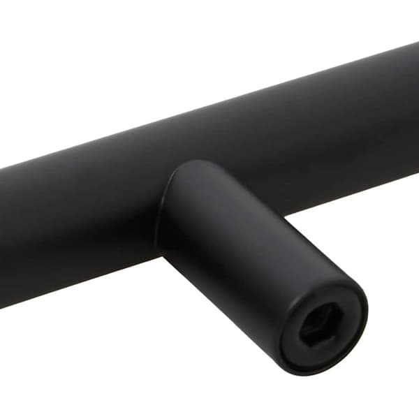 vidaXL Skaphåndtak 5 stk svart 480 mm rustfritt stål