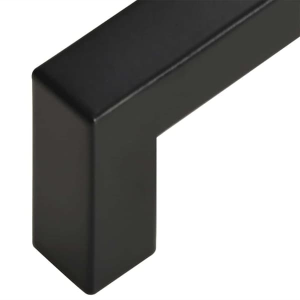 vidaXL Skåphandtag 5 st svart 480 mm rostfritt stål