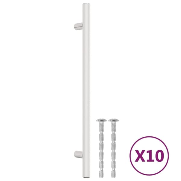vidaXL Skåphandtag 10 st silver 192 mm rostfritt stål