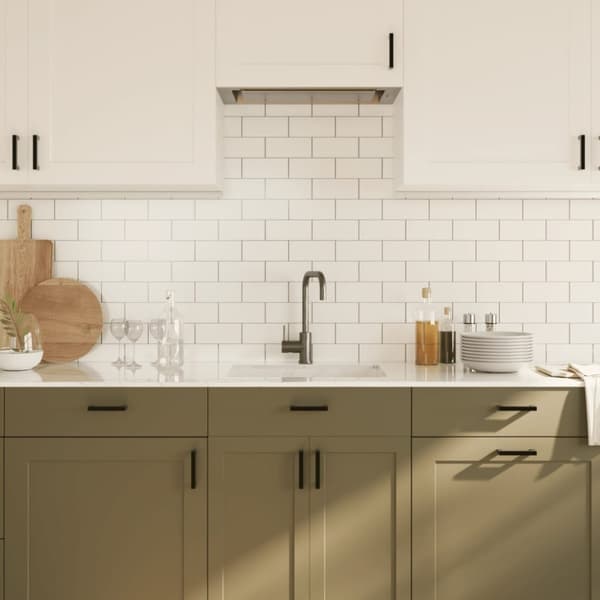 vidaXL Skåphandtag 20 st svart 96 mm rostfritt stål