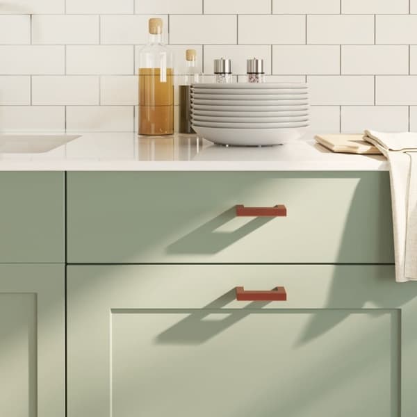 vidaXL skabshåndtag 20 stk. 64 mm rustfrit stål bronzefarvet