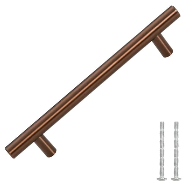 vidaXL skabshåndtag 10 stk. 128 mm rustfrit stål bronzefarvet