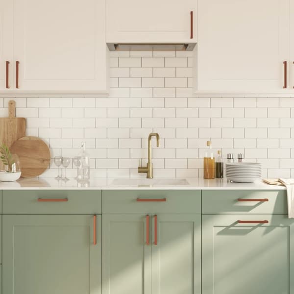 vidaXL skabshåndtag 20 stk. 160 mm rustfrit stål bronzefarvet