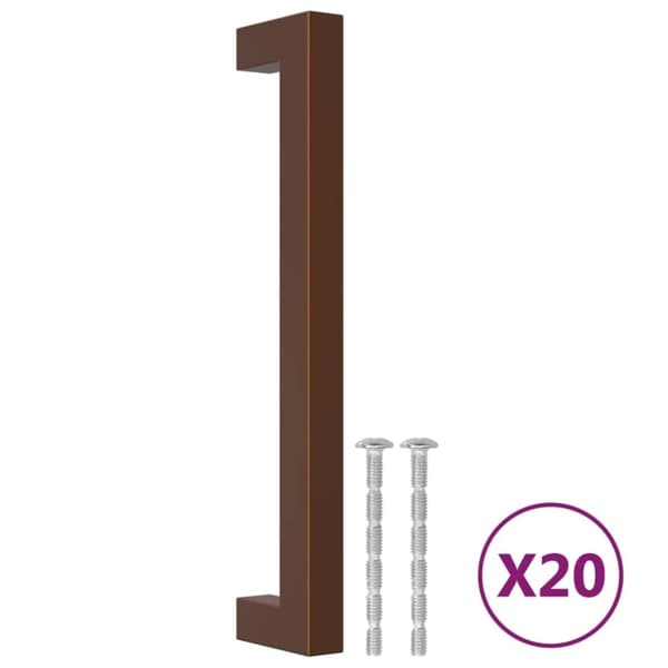 vidaXL skabshåndtag 20 stk. 160 mm rustfrit stål bronzefarvet