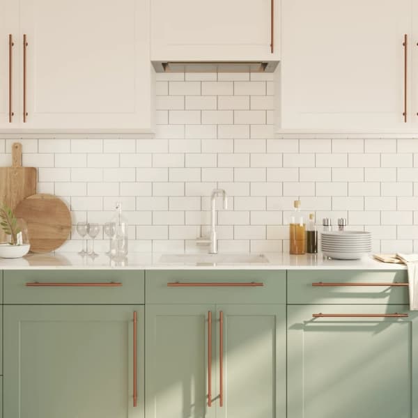 vidaXL skabshåndtag 10 stk. 320 mm rustfrit stål bronzefarvet