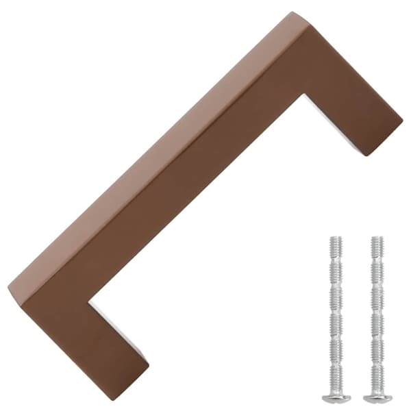 vidaXL skabshåndtag 10 stk. 96 mm rustfrit stål bronzefarvet