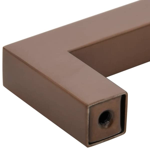 vidaXL skabshåndtag 10 stk. 96 mm rustfrit stål bronzefarvet