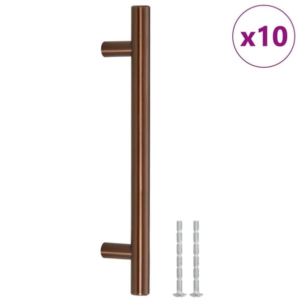 vidaXL Skåphandtag 10 st brons 128 mm rostfritt stål