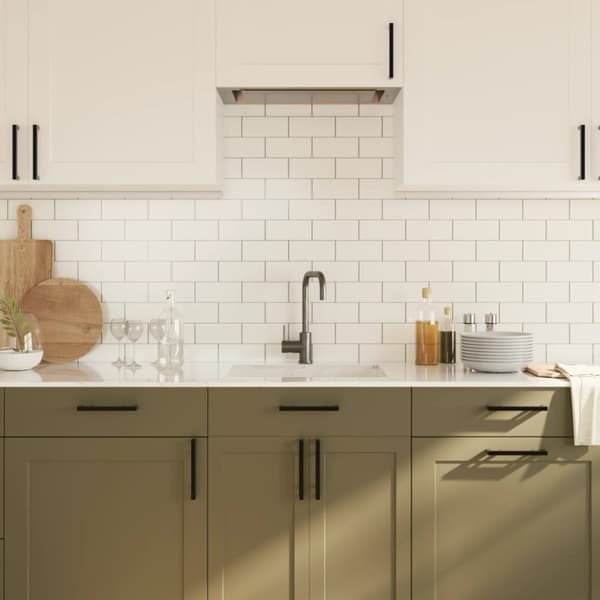 Skåphandtag 10 st svart 160 mm rostfritt stål