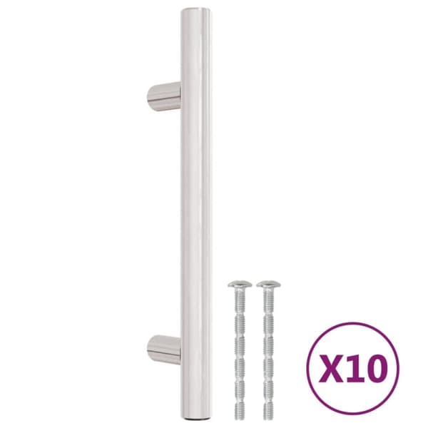 skabshåndtag 10 stk. 96 mm rustfrit stål sølvfarvet