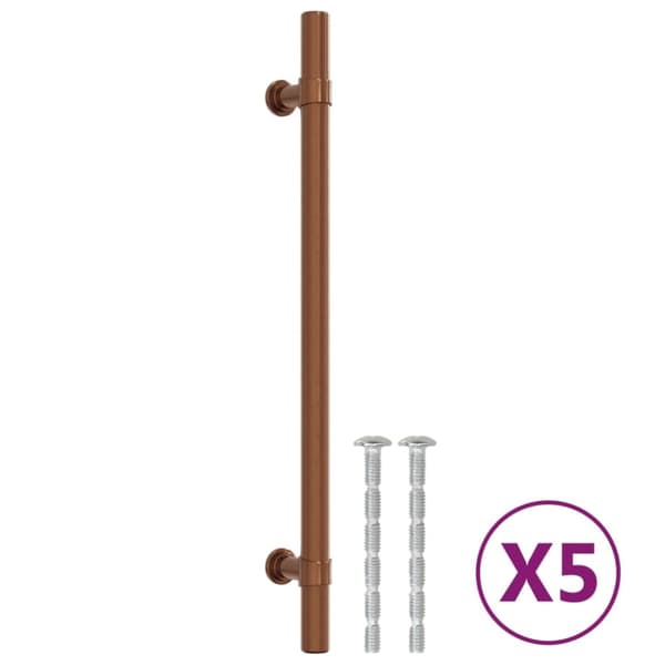 skabshåndtag 5 stk. 192 mm rustfrit stål bronzefarvet