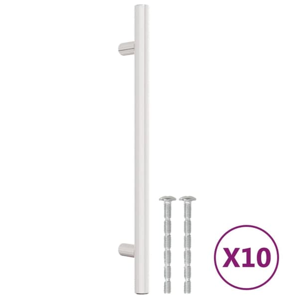 skabshåndtag 10 stk. 160 mm rustfrit stål sølvfarvet
