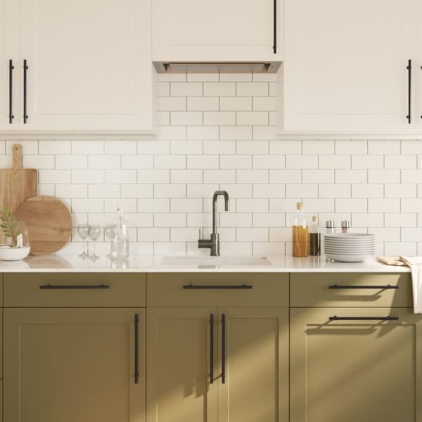 Skåphandtag 20 st svart 224 mm rostfritt stål