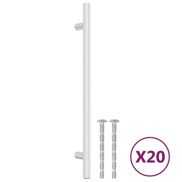 Kaapin kahvat 20 kpl hopea 192 mm ruostumaton teräs