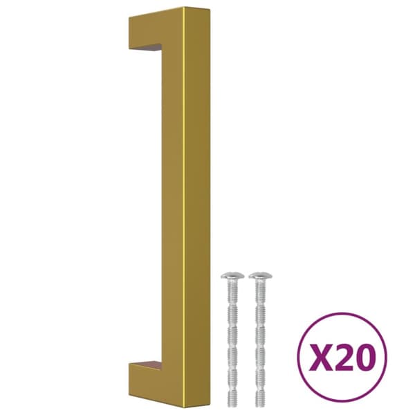 vidaXL Skåphandtag 20 st guld 128 mm rostfritt stål -  Skåphandtag