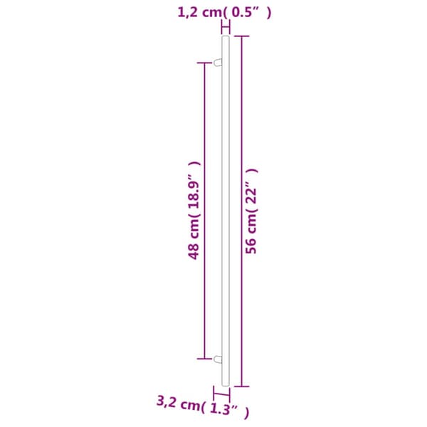 vidaXL Kaapin kahvat 5 kpl pronssi 480 mm ruostumaton teräs -  Kaapin Nupit ja Kahvat