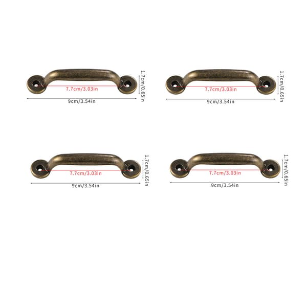 INF Skåphandtag i Vintage Design, 4-pack