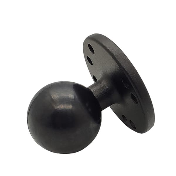 INF Skib sugekop fast 1,5 tommer stort rund hoved landbrugs- og industrikuglehoved tablet computer holder Sort0