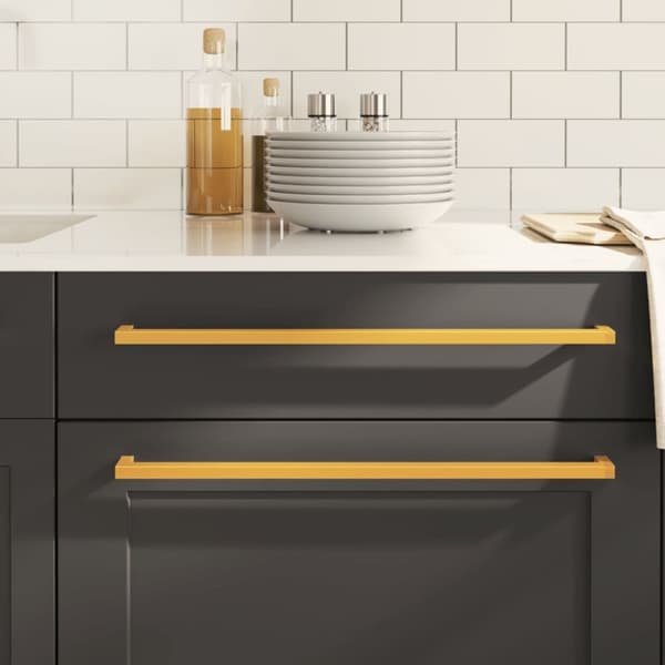 Skåphandtag 20 st guld 480 mm rostfritt stål