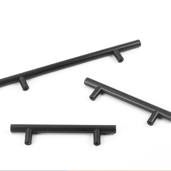 INF Mattsvarte T-Bar-håndtak (2-pakning)
