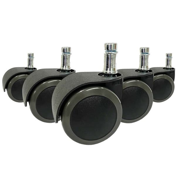 Rullers - hjh OFFICE - 5x ROLO EASY 10mm/50mm - Svart - Metall, Plastik