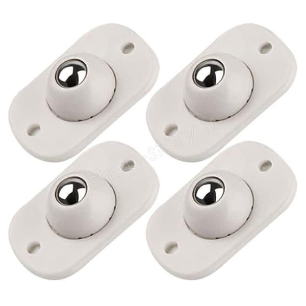 SHOP-STORY - ROLFIX: Paket med 4 Mini Universal självhäftande och 360° svängbara hjul